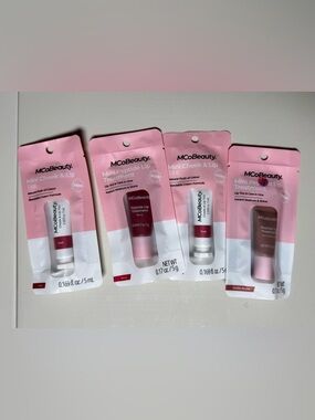 MCoBeauty Mini Lip & Cheek Tint Bundle Peptide Lip Tint Set Travel Size New